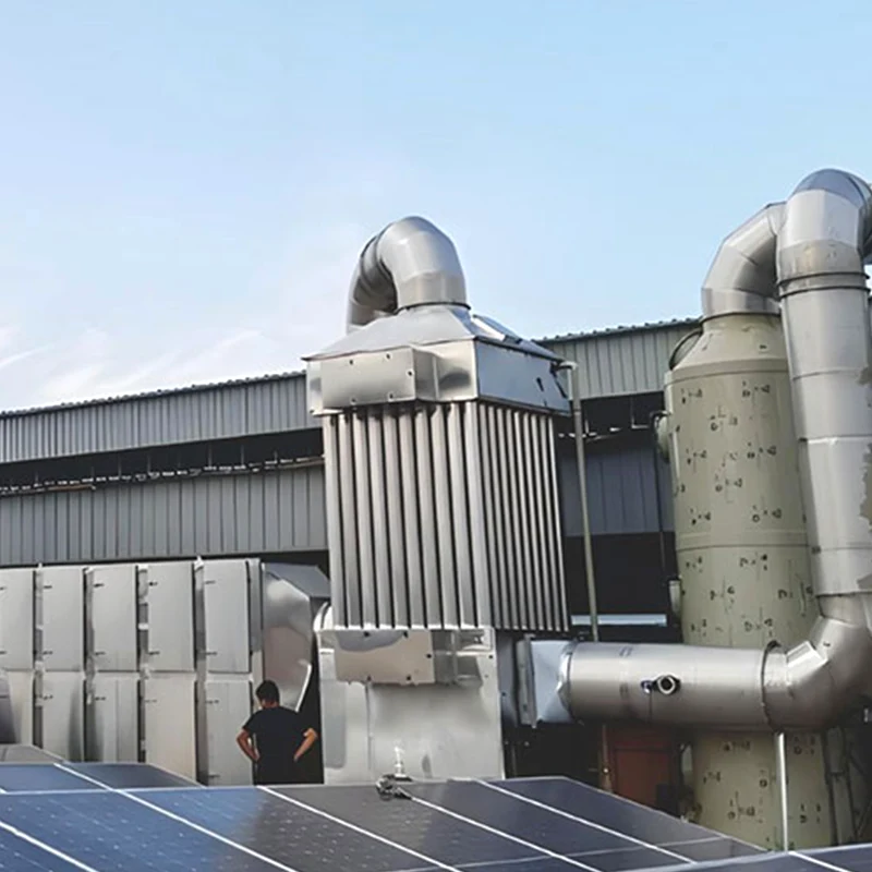 ¿En qué consiste el tratamiento de los gases residuales orgánicos de una turbina térmica?